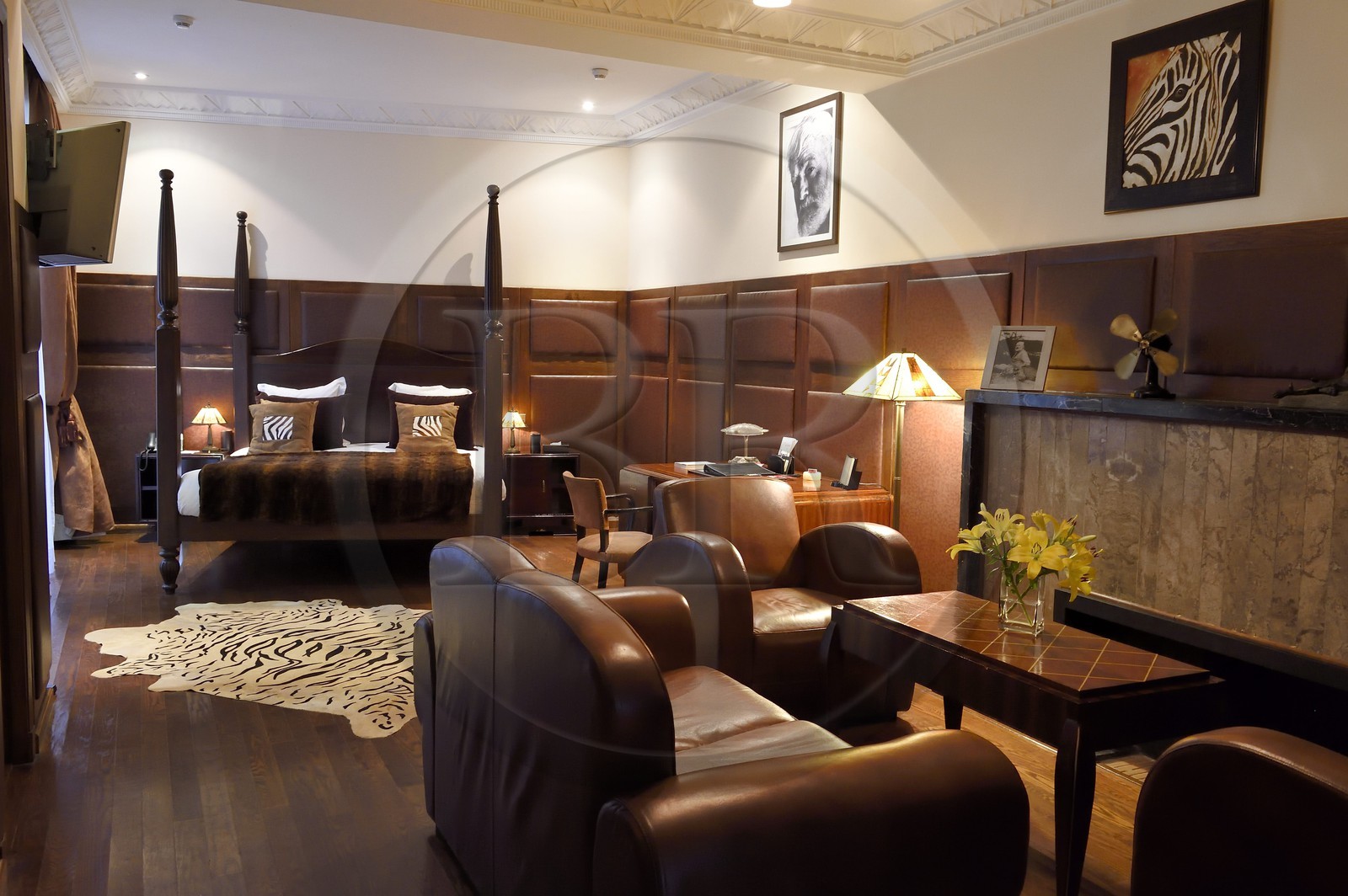 Maroc, Casablanca, Hotel et Spa Le Doge Relais et Chateaux, la suite Hemingway