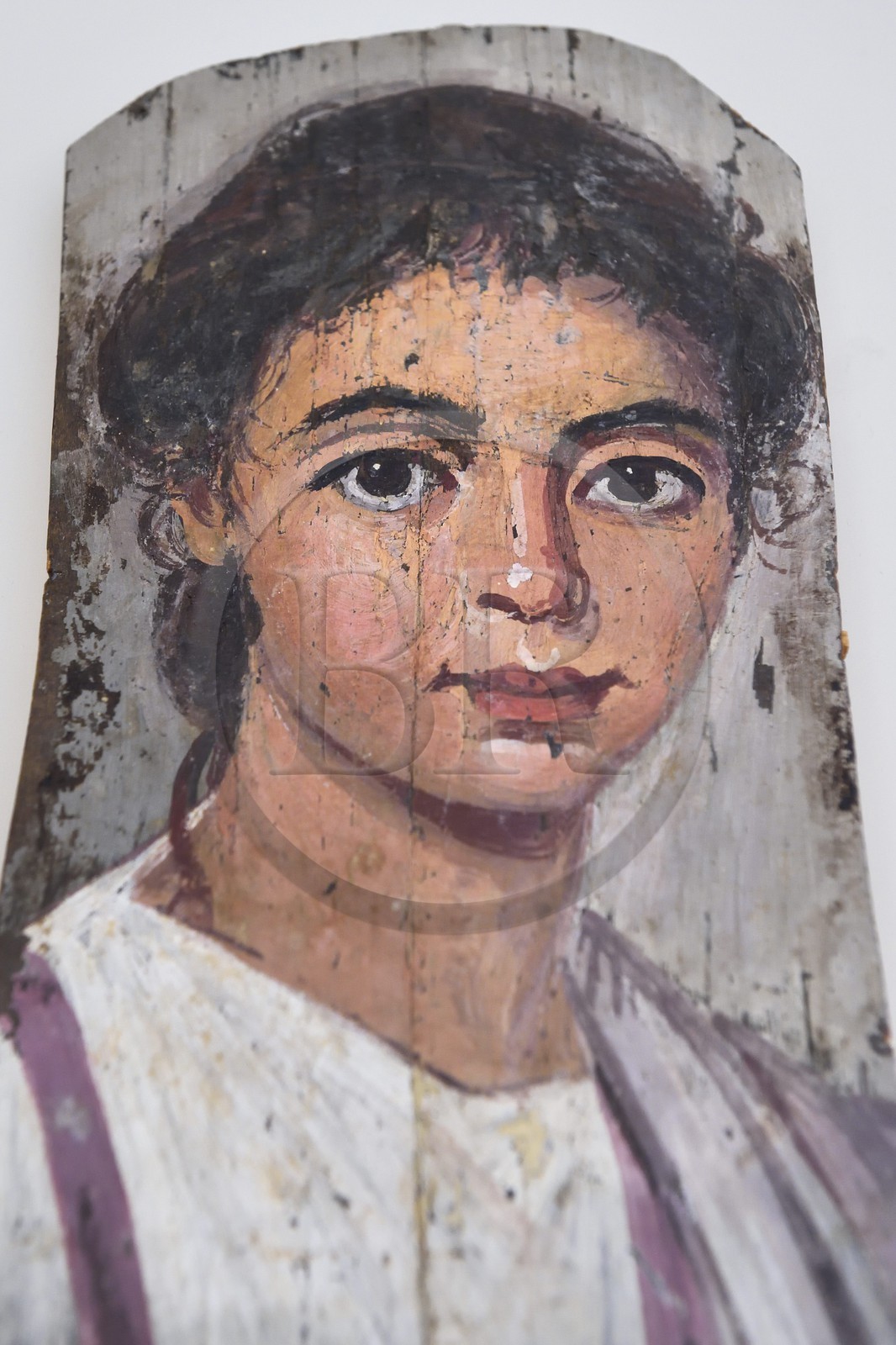 Allemagne, Berlin, l'Ile aux musées, classée Patrimoine Mondial de l'UNESCO, Altes Museum abritant une collection d'oeuvres antiques, portraits de momies de tombeaux romains en Egypte