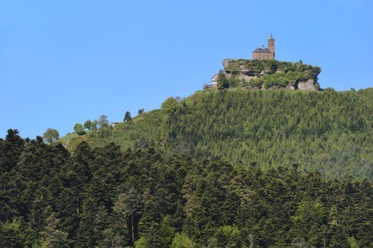 France, Moselle (57), le Rocher de Dabo, le clocher de la chapelle Saint Léon