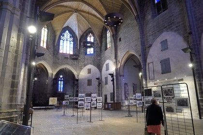 France, Cantal (15), Saint-Flour, Halle aux Bleds ancienne Notre Dame de la Collégiale