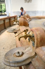 France, Allier (03), Vichy, le pavillon de la source des Célestins, eau Vichy-Célestins