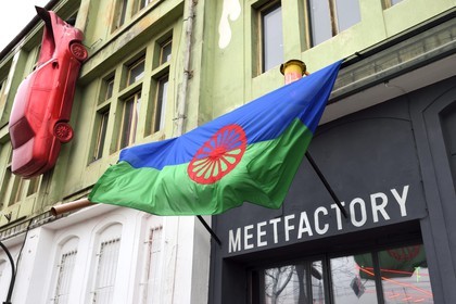 République Tchèque, Prague, l'espace alternatif Meetfactory crée l'artiste David Cerny