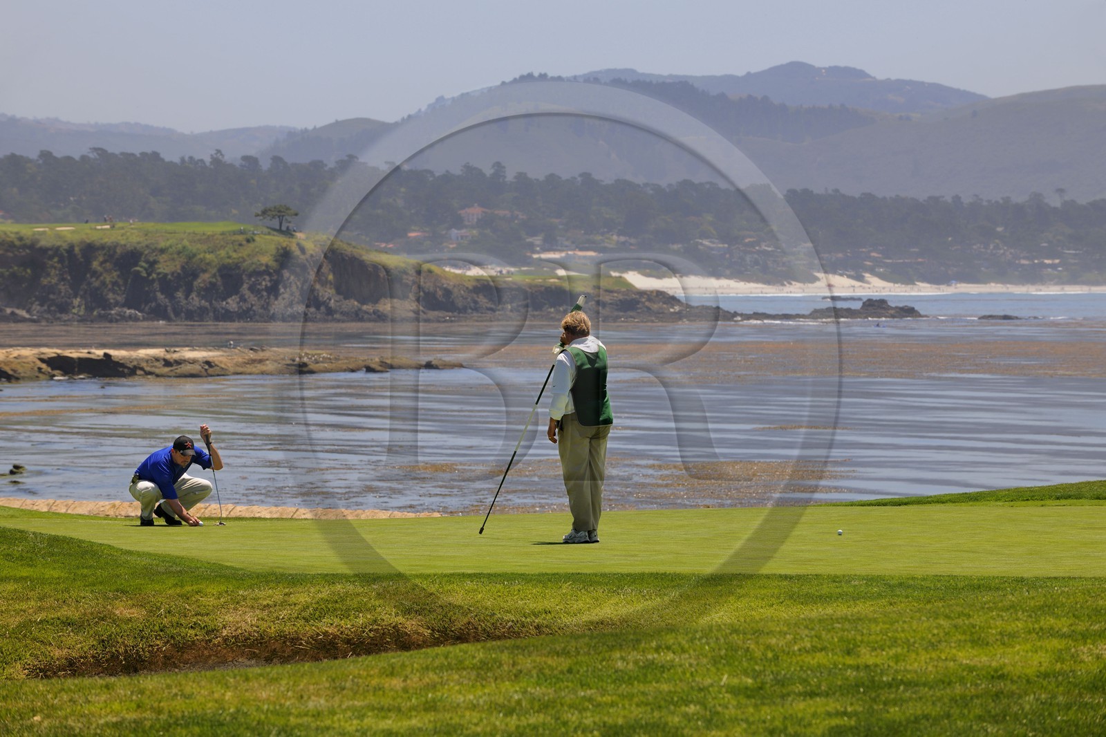 Etats-Unis, Californie, 17 mile drive, golf de Peeble Beach