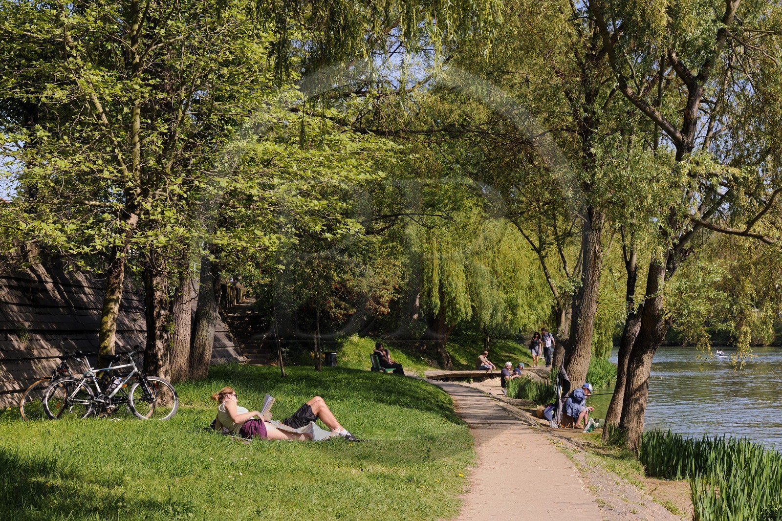 France, Val de Marne, the Marne riverside at Champigny-sur-Marne