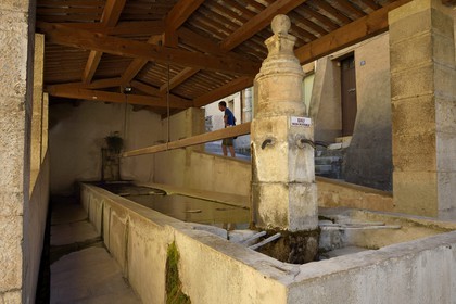 France, Var, Parc Naturel Regional du Verdon, the village of Aups, the old wash house