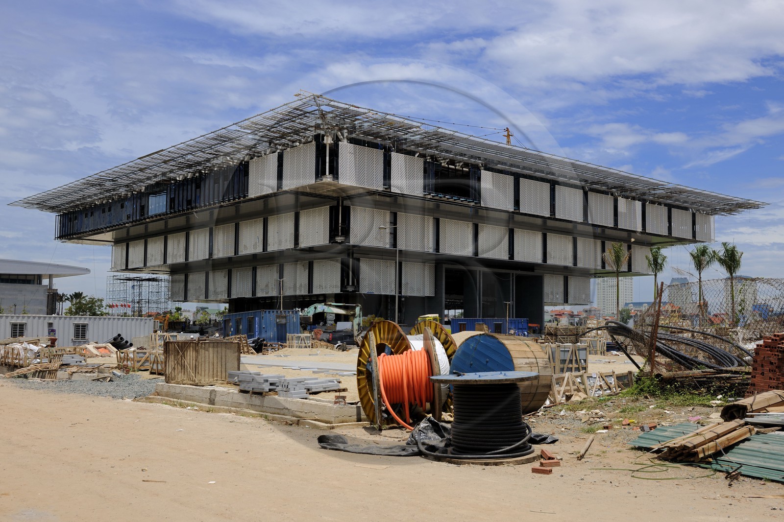 Vietnam, Hanoï, quartier de Cau Giay, futur musée de Hanoi sur Pham Hung Boulevard