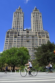 Etats-Unis, New York, Manhattan, Upper West side, l'immeuble El Dorado vu depuis Central Park