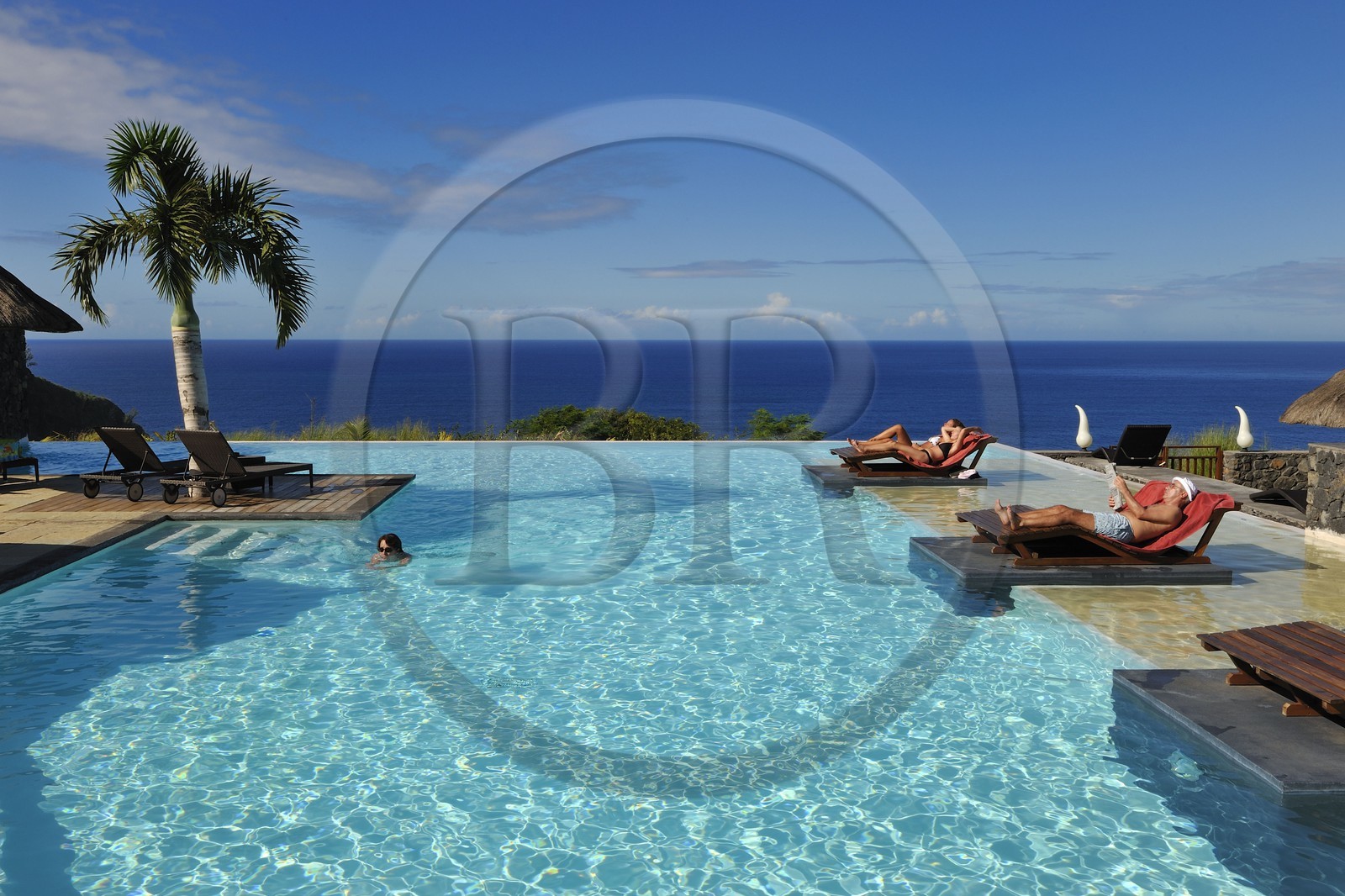 France, île de la Réunion, côte sud, Grande-Anse, hôtel Palm