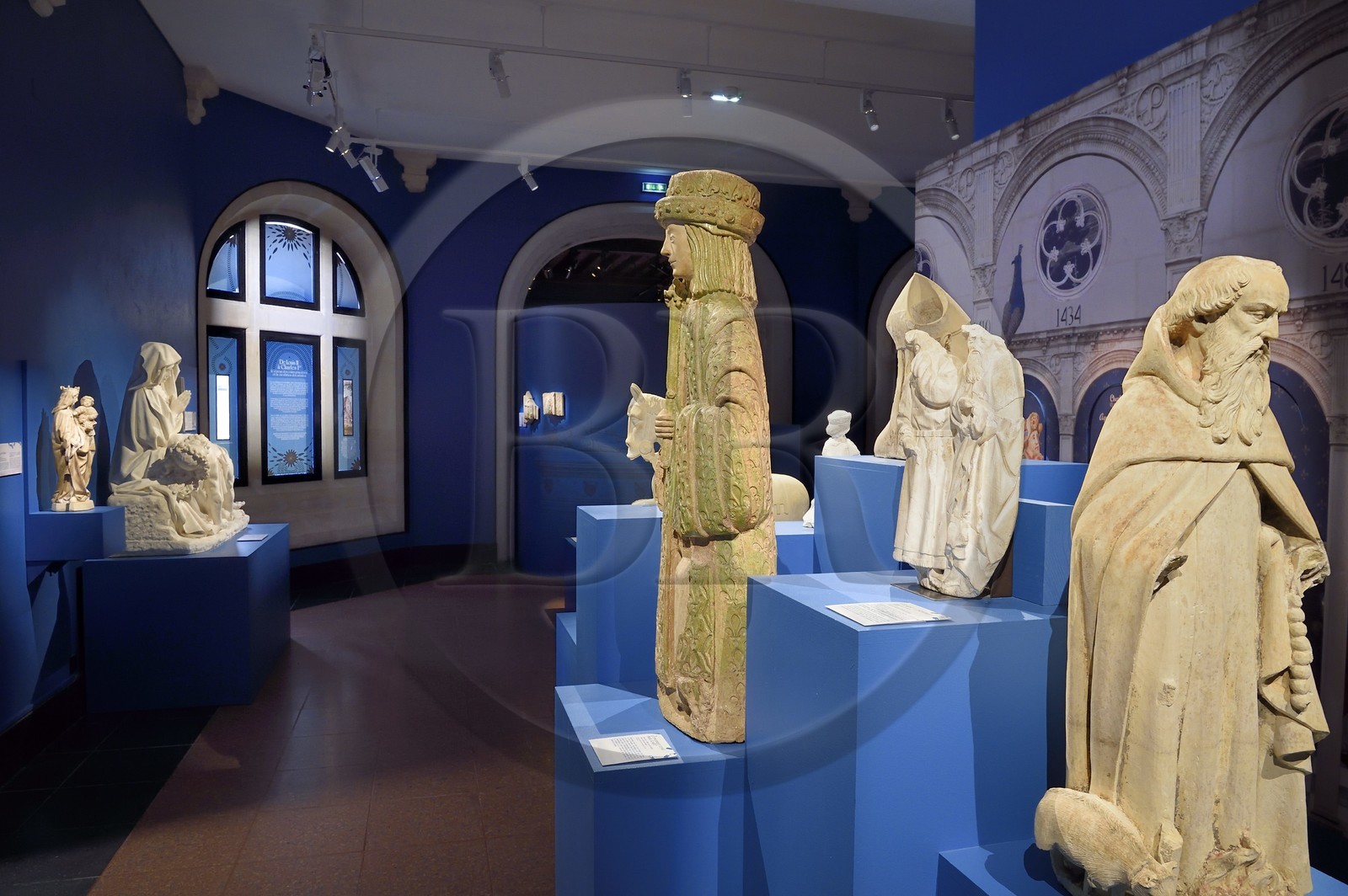 France, Allier (03), ancienne province du Bourbonnais, Moulins, musée départemental et municipal Anne-de-Beaujeu dans l'ancien Pavillon Anne de Beaujeu