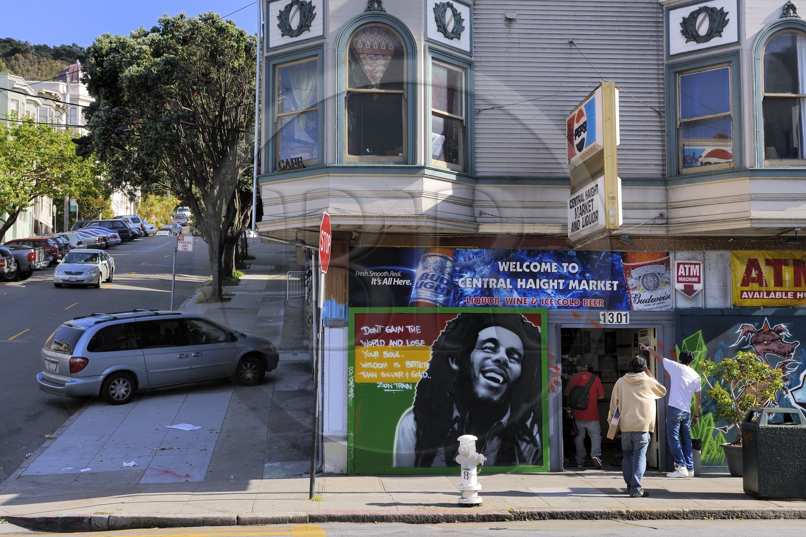 United States, California, San Francisco, formerly Hippie district of Haight-Ashbury, grocer's shop