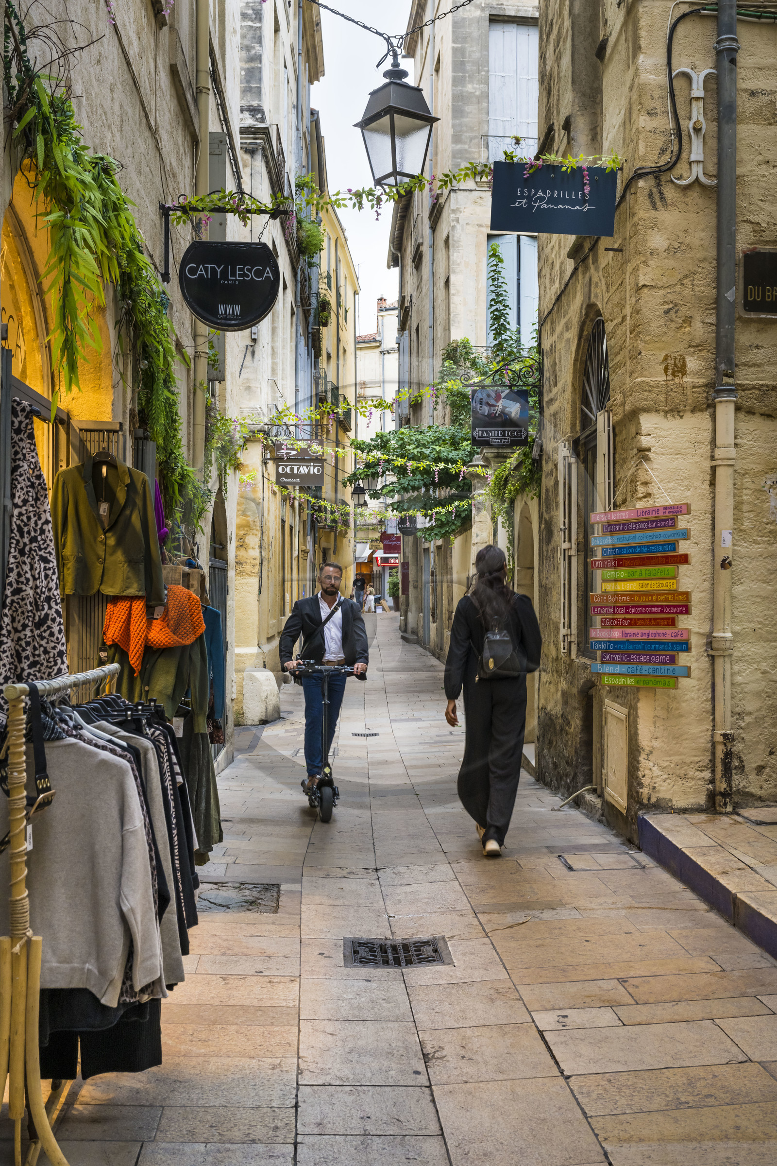France, Hérault (34), Montpellier, centre historique appelé l'Ecusson, la rue de l'ancien Courrier