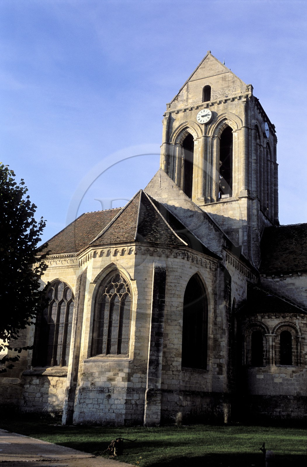 France, Val d'Oise, French Vexin natural regional park, Auvers sur Oise, church immortalized by Van Gogh