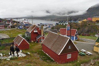 Greenland, central western region, Sisimiut (formerly Holsteinsborg) in Kangerluarsunnguaq Bay