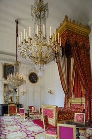 France, Yvelines (78), château de Versailles, classé Patrimoine Mondial de l'UNESCO, le Grand Trianon, chambre de la Reine des Belges