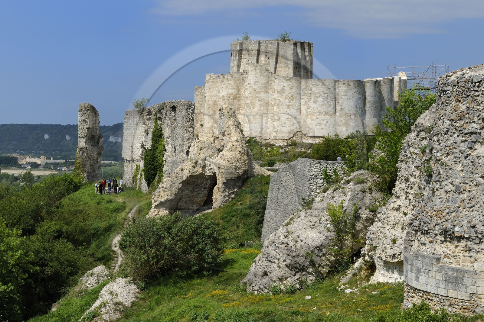 France, Eure (27), Les Andelys, Château-Gaillard, forteresse du XIIe siècle construite par Richard Coeur de Lion