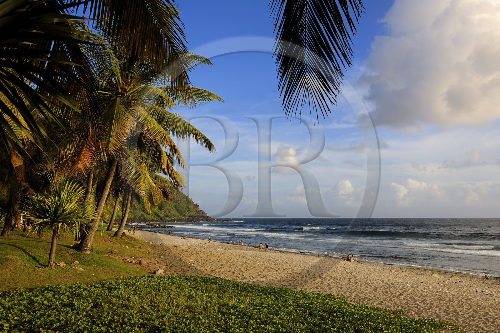 France, île de la Réunion, la côte sud, plage de Grande-Anse
