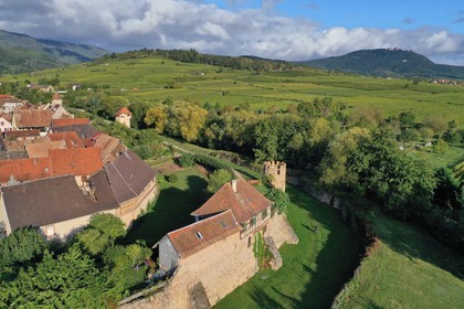 France, Haut-Rhin (68), Route des vins d'Alsace, Bergheim, ancienne cite m