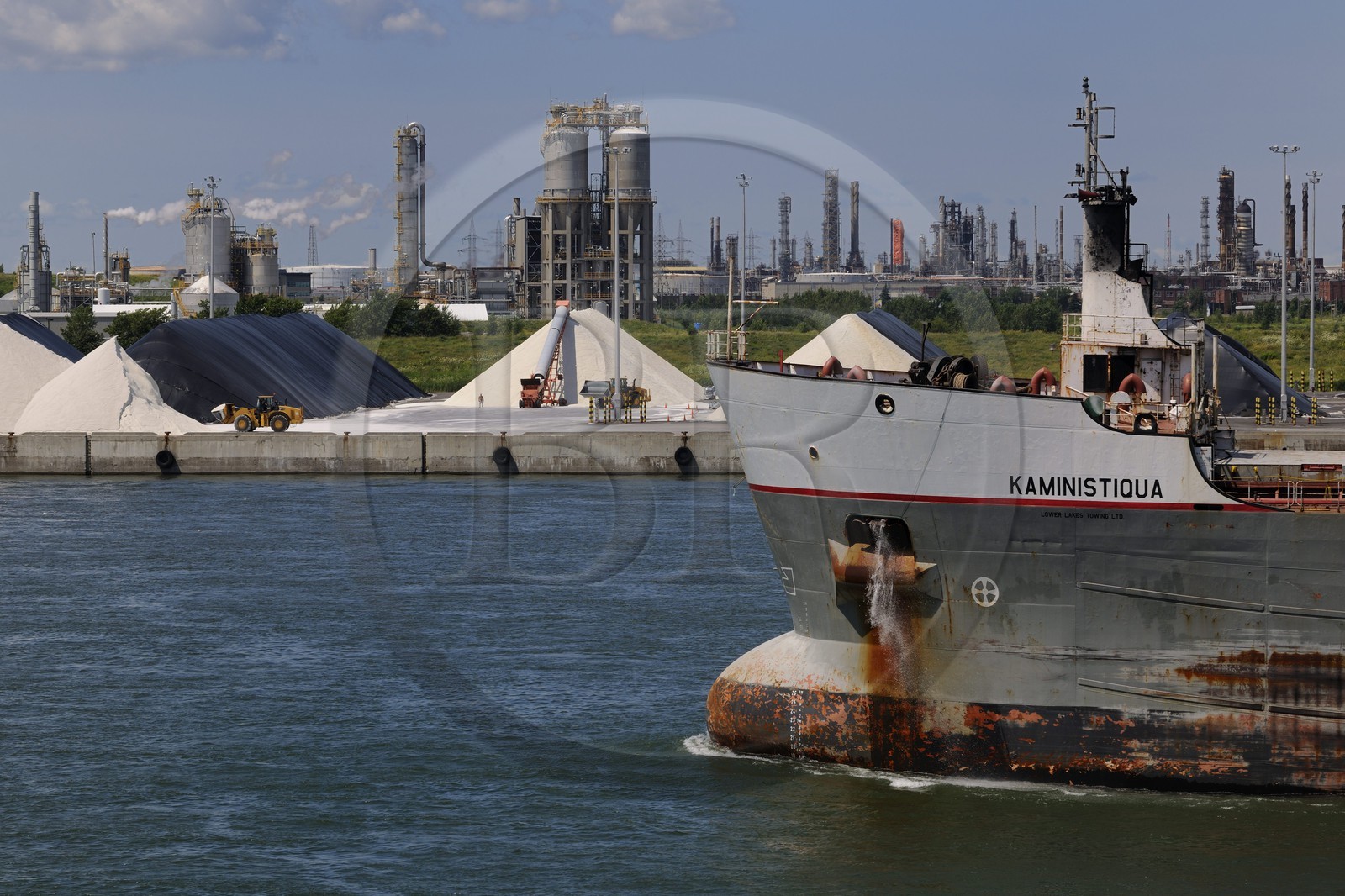 Canada, province de Québec, Montréal, le port industriel sur le fleuve Saint-Laurent