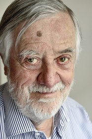France, Paris, the french paleontologist and paleoanthropologist Yves Coppens, professor at the College de France, in the office of his home in Paris