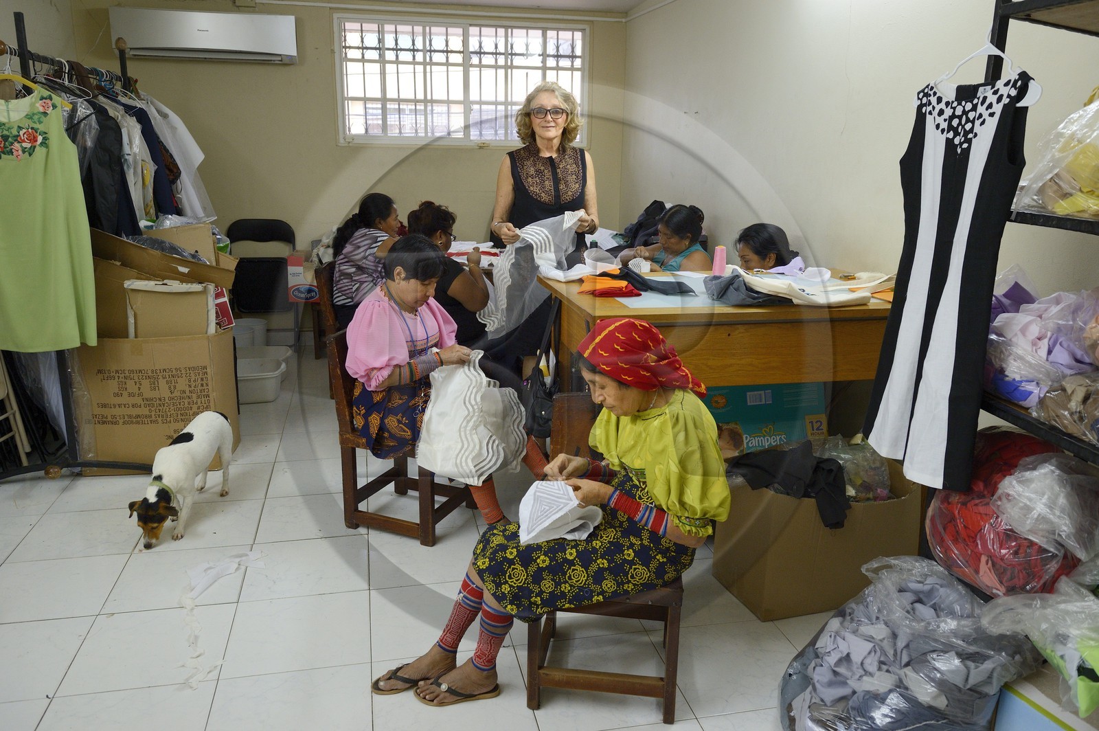 Panama, Panama City, atelier de la créatrice de mode française Helene Breebaart
