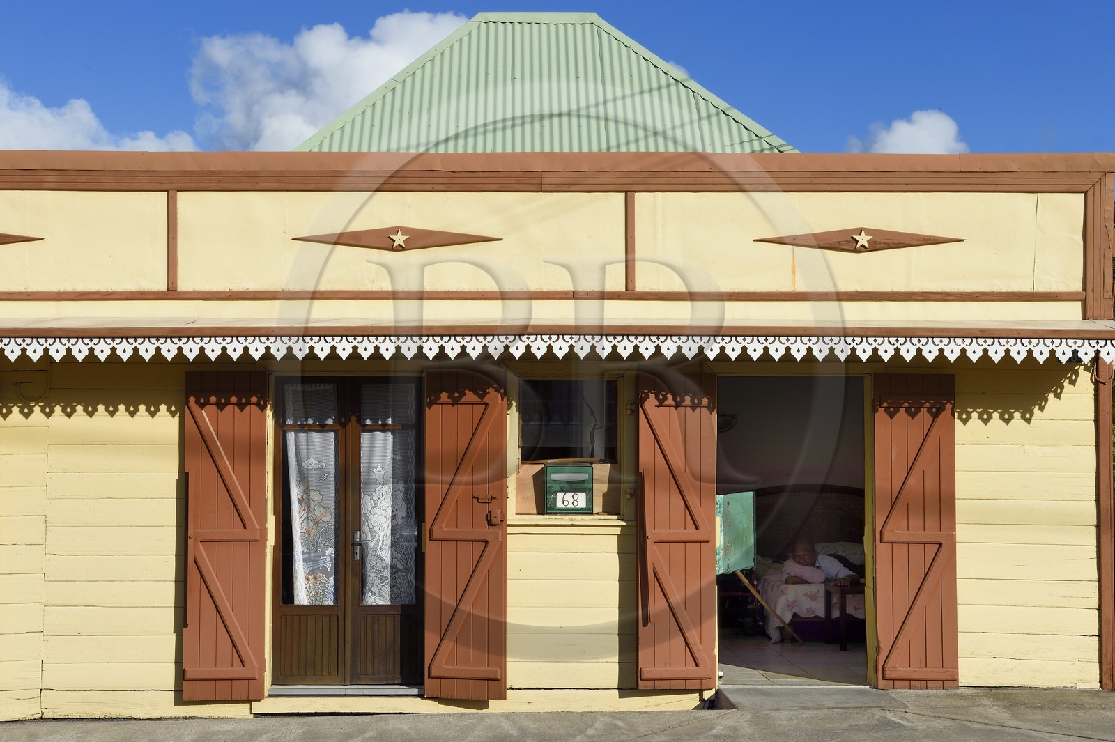 France, Reunion island (French overseas department), South coast, Sainte Philippe, traditional Creole house