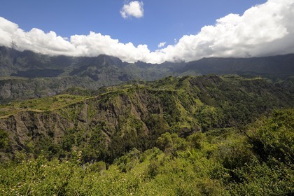 France, île de la Réunion, cirque de Cilaos, classé Patrimoine Mondial de l'UNESCO