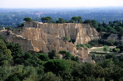 France, Pyrénées-Orientales (66), région du Ribéral, site des orgues vers Ille-sur-Têt