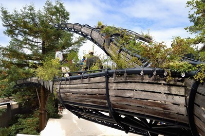 France, Loire-Atlantique, Nantes, gallery of the Machines de l'Ile in the hangars of former shipyards, an artistic project created by François Delaroziere and Pierre Orefice, prototype branch of the Heron Tree
