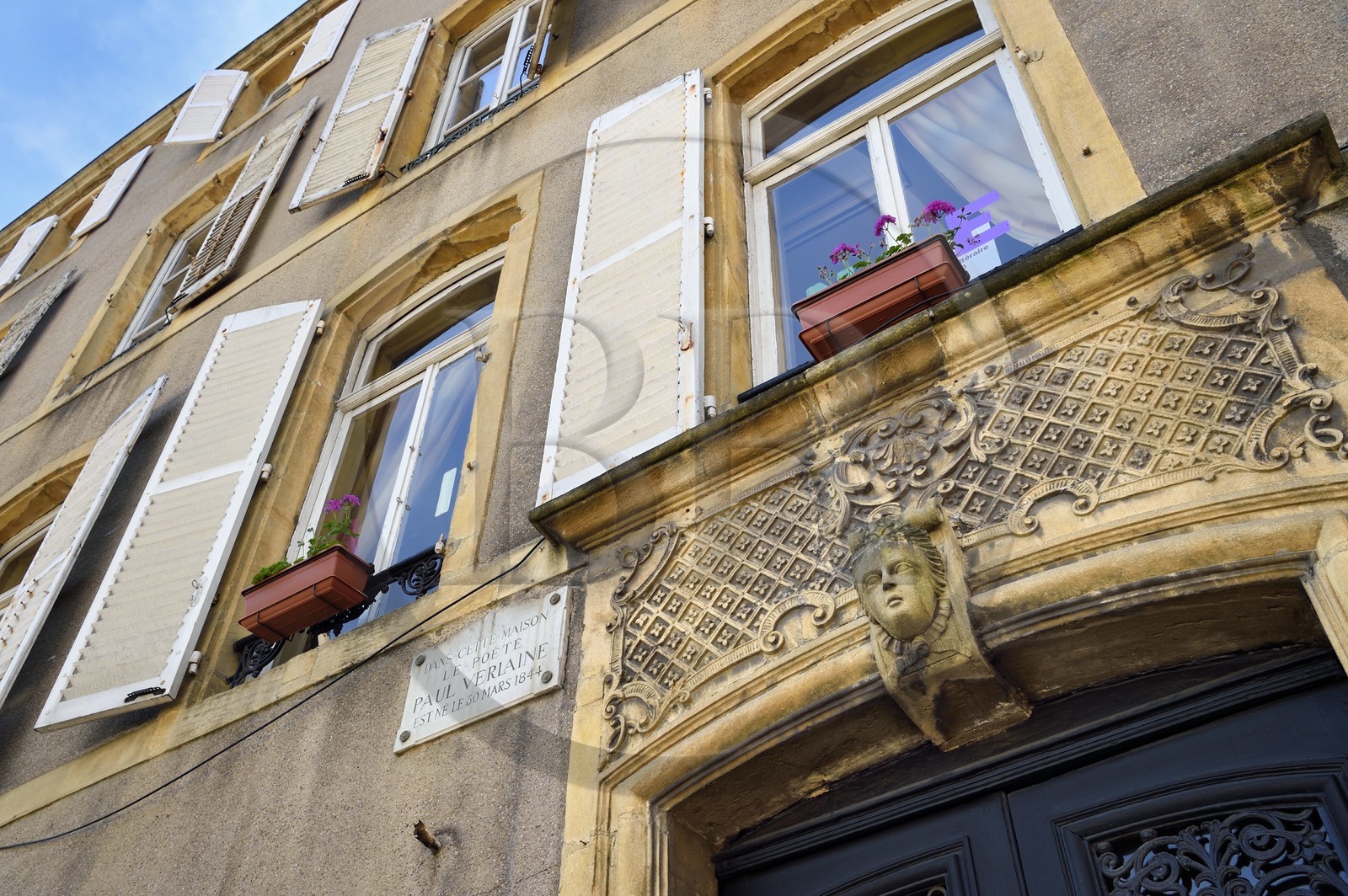 France, Moselle (57), Metz, maison natale de Paul Verlaine