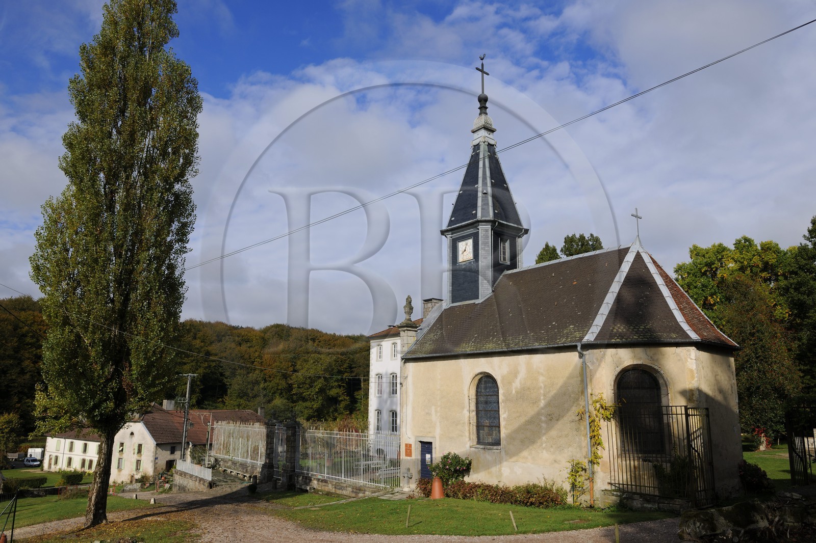 France, Vosges (88), Manufacture Royale de Bains-les-Bains, la chapelle