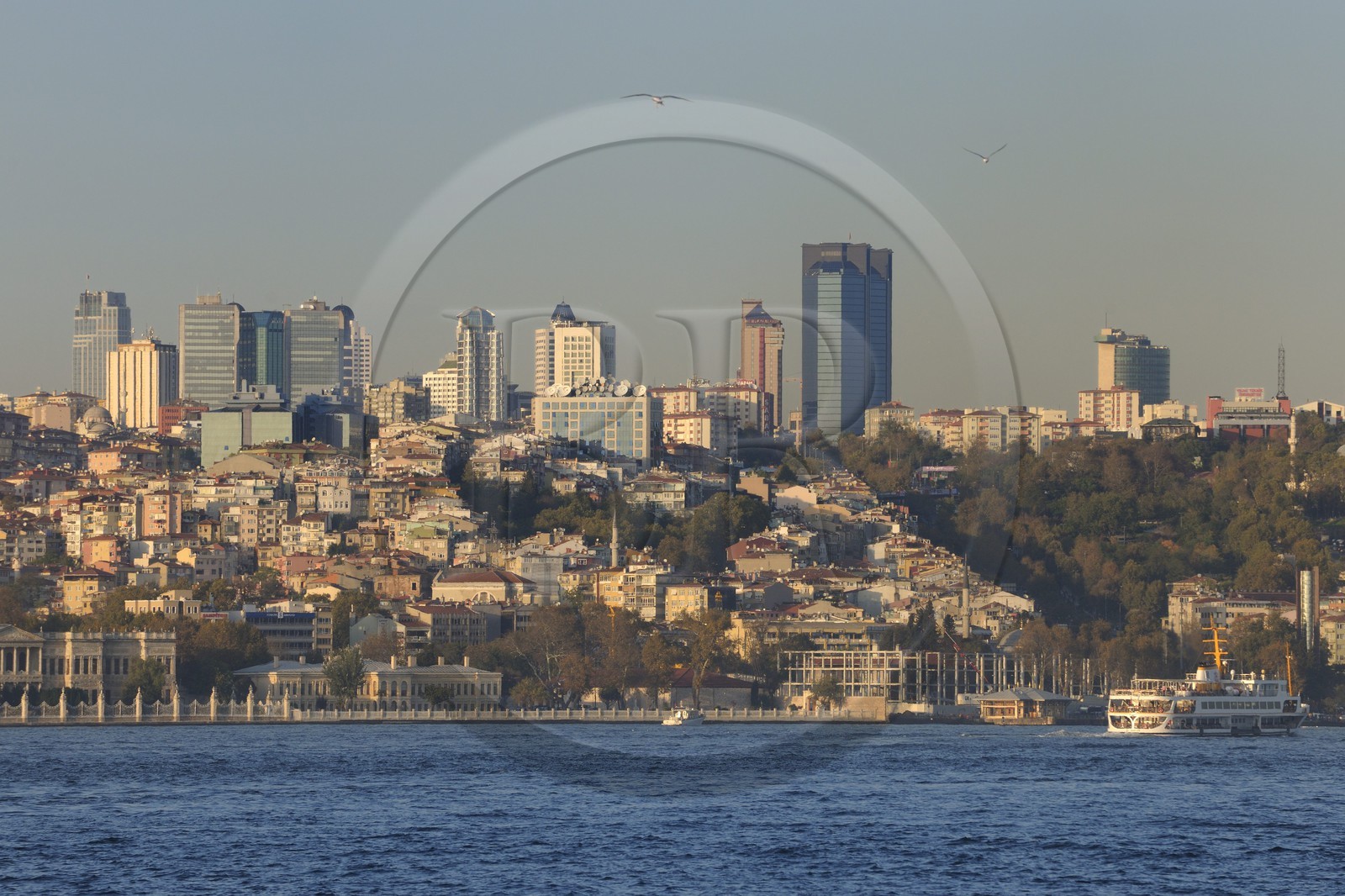Turkey, Istanbul, Besiktas district and the modern city