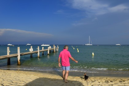 France, Var, Presqu'Ile de Saint-Tropez, Ramatuelle, Pampelonne beach