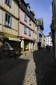 France, Finistère (29), Quimper, rue du Sallé dans la vieille ville