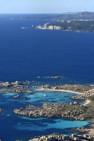 France, Corse du Sud, Bonifacio, Lavezzi Islands Nature Reserve (aerial view)