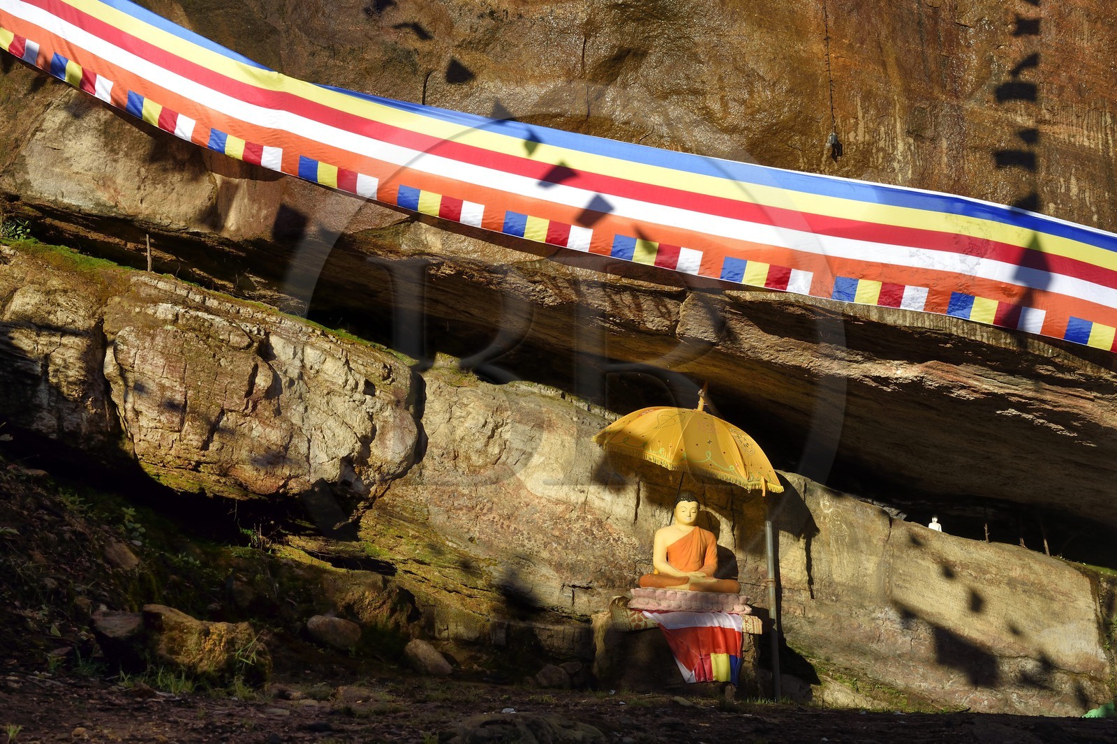 Sri Lanka, province du centre, Dalhousie, Bouddha au Pic d'Adam (Adam's Peak)