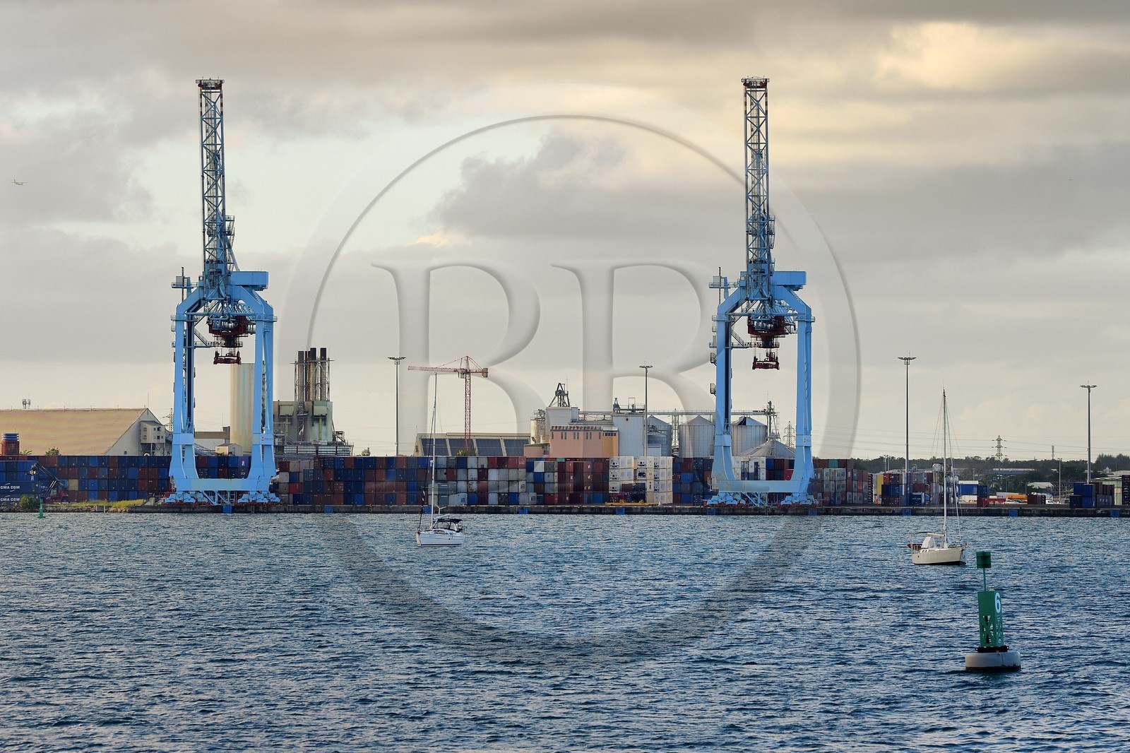 France, Guadeloupe, Grande-Terre, Pointe-à-Pitre, le port de commerce