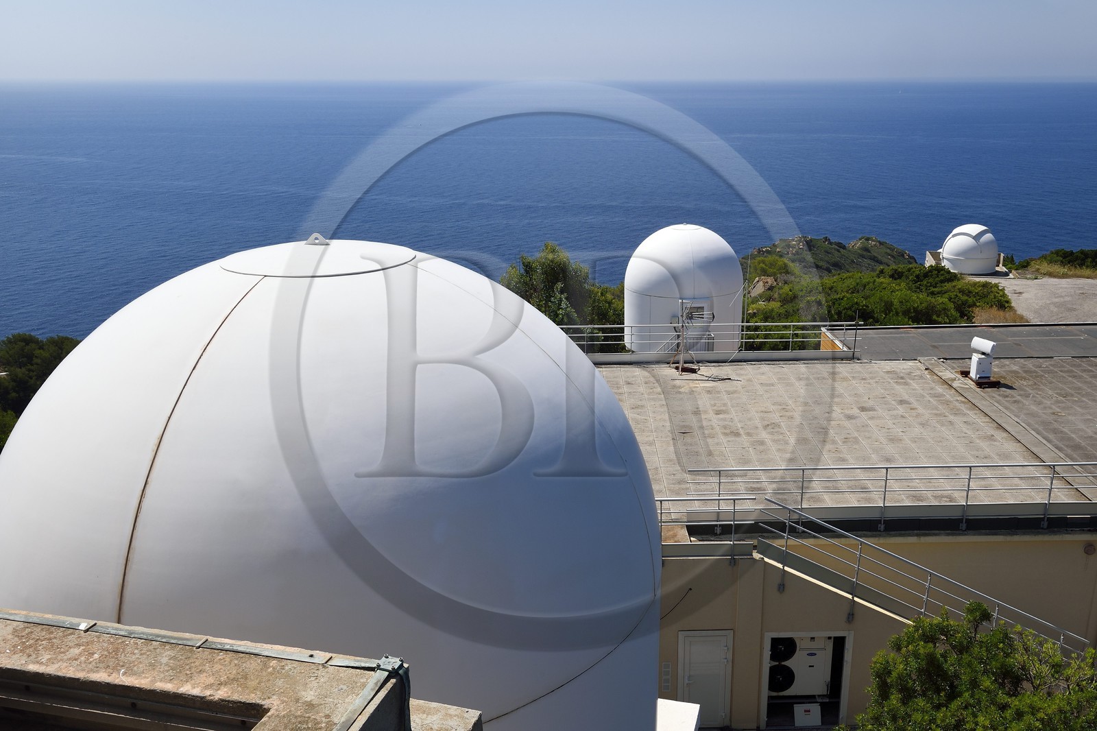 France, Var (83), Iles d'Hyères, Parc national de Port Cros, Ile du Levant, zone militaire, centre de télémesures Maupertuis