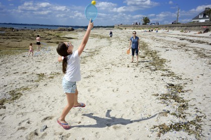 France, Finistère (29), Concarneau, plage de la Corniche