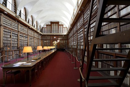 France, Corse-du-Sud (2A), Ajaccio, la bibliothèque Fesch dans le palais Fesch