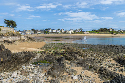 France, Ille-et-Vilaine (35), Côte d'Emeraude, Saint-Malo, plage à Le Pont