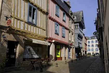 France, Finistère (29), Quimper, rue du Sallé dans la vieille ville