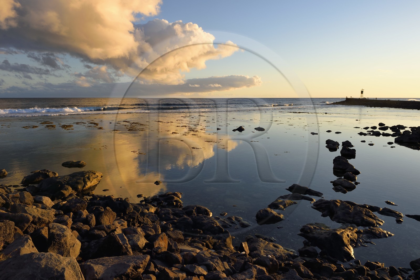 France, Ile de la Reunion, ville de Saint-Pierre, extrémité sud du lagon de Saint Pierre au lieu dit Terre Sainte
