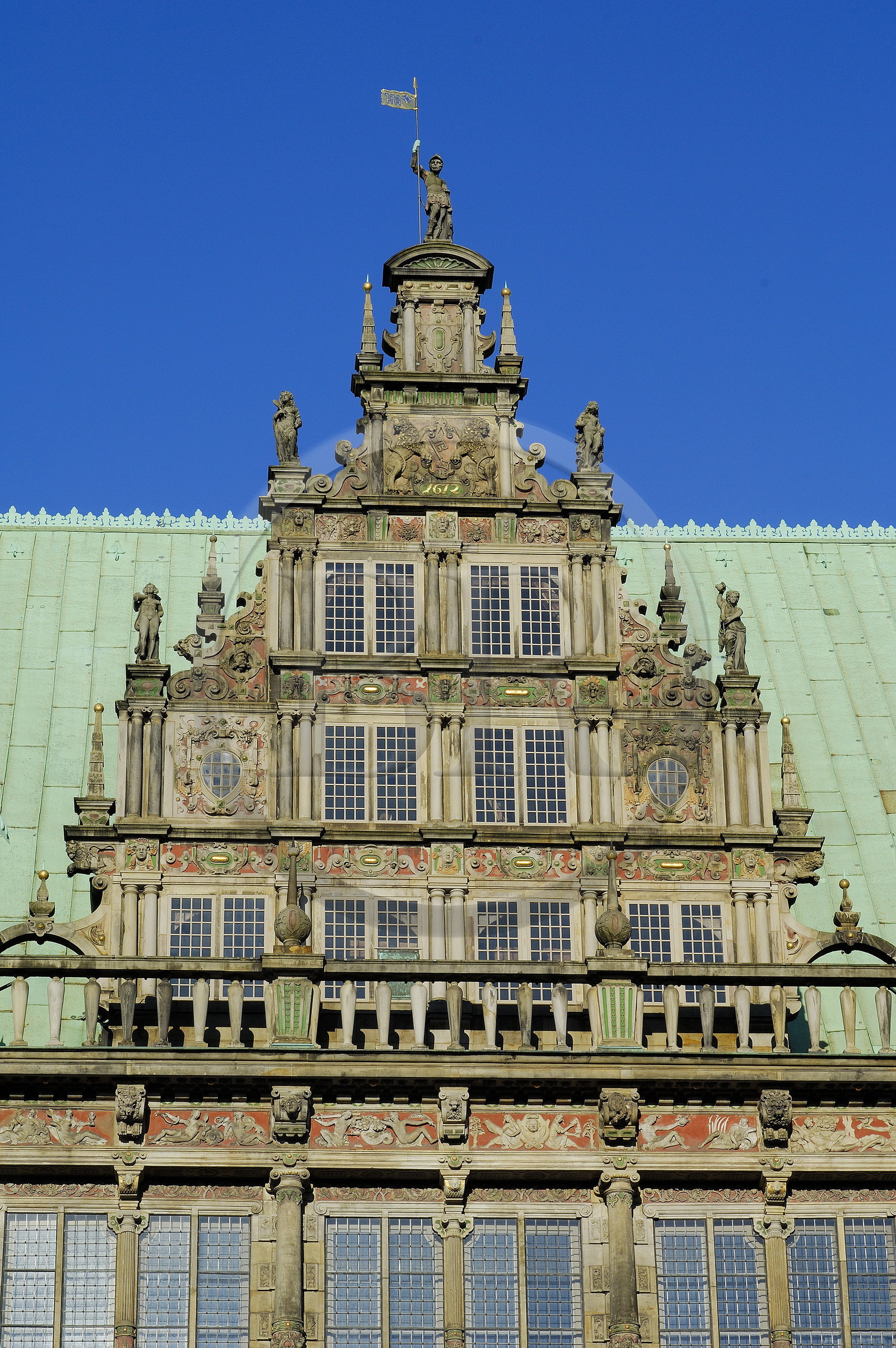 Germany, Bremen, facade of the City Hall (Rathaus)