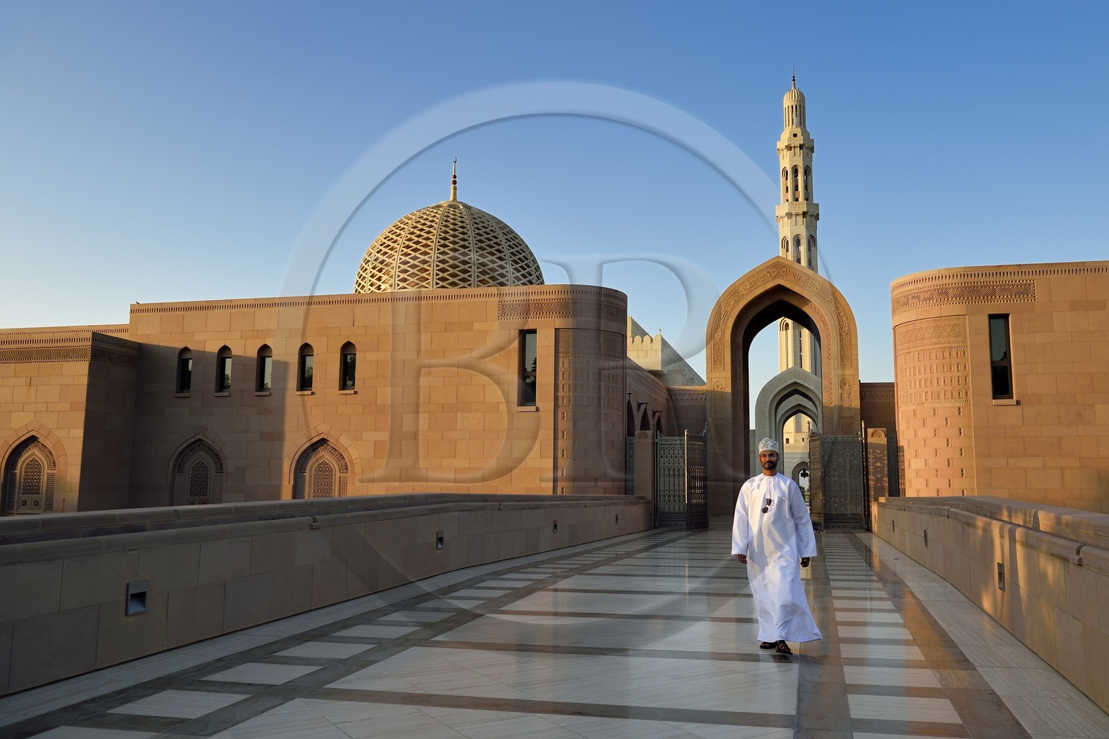 Sultanat d'Oman, Mascate, la Grande Mosquée du Sultan Qaboos (Qabus)