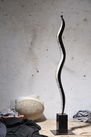 France, Calvados (14), Orbec, sculptures d'Axel Cassel