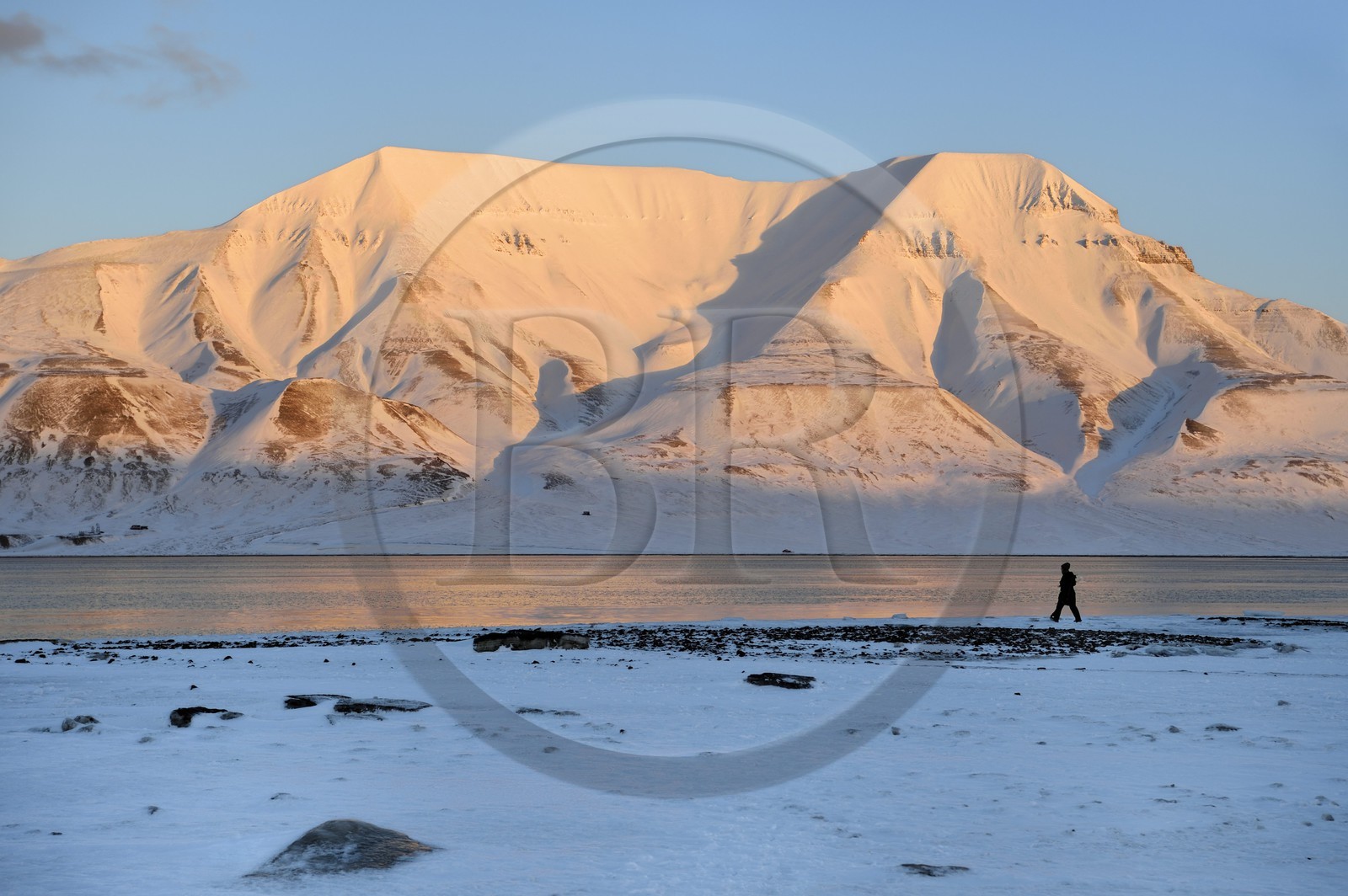 Norvège, Svalbard, Spitzberg, Longyearbyen, Adventfjorden