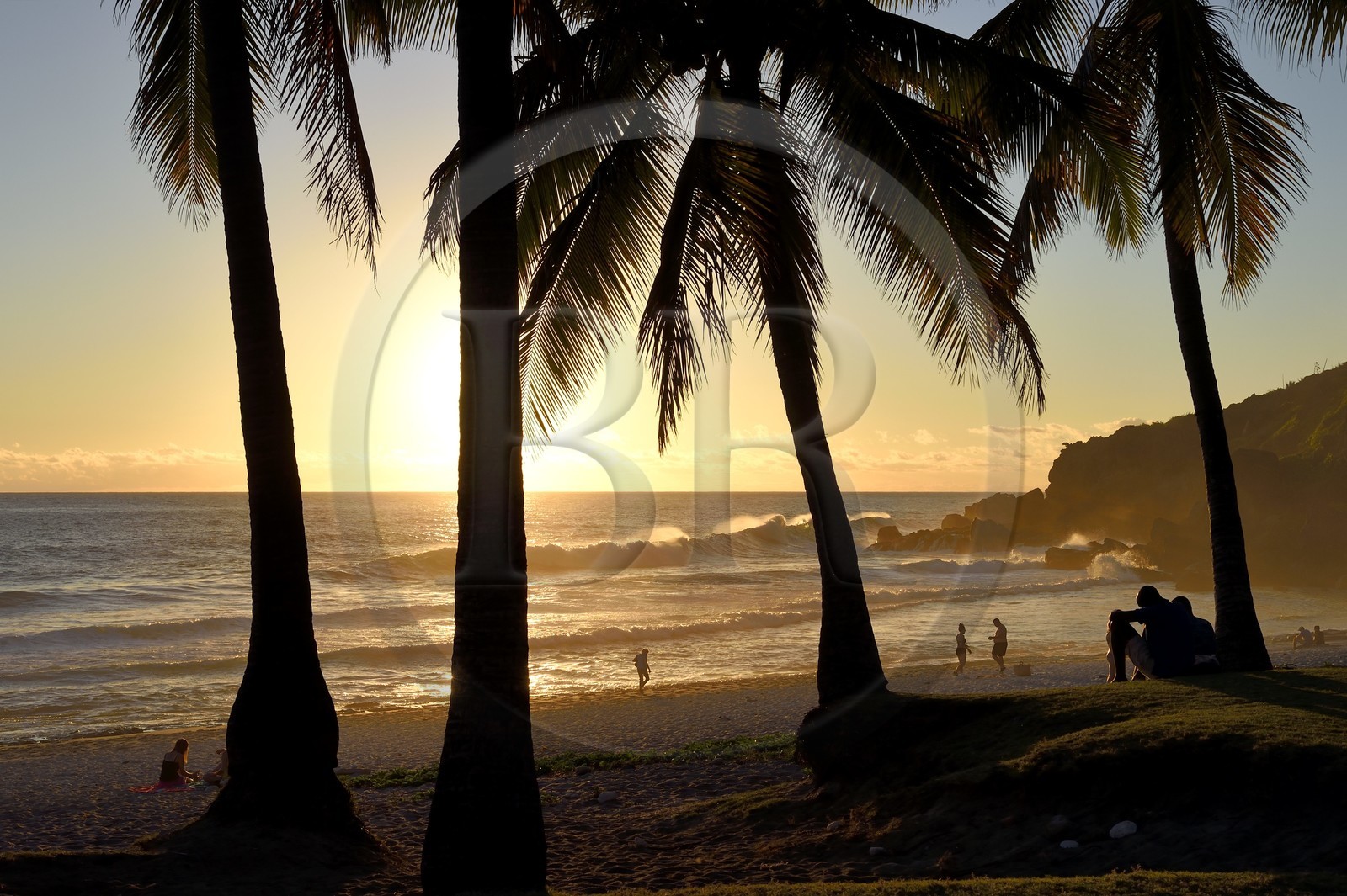 France, Ile de la Reunion, Petite-Ile sur la côte sud, plage de Grand-Anse