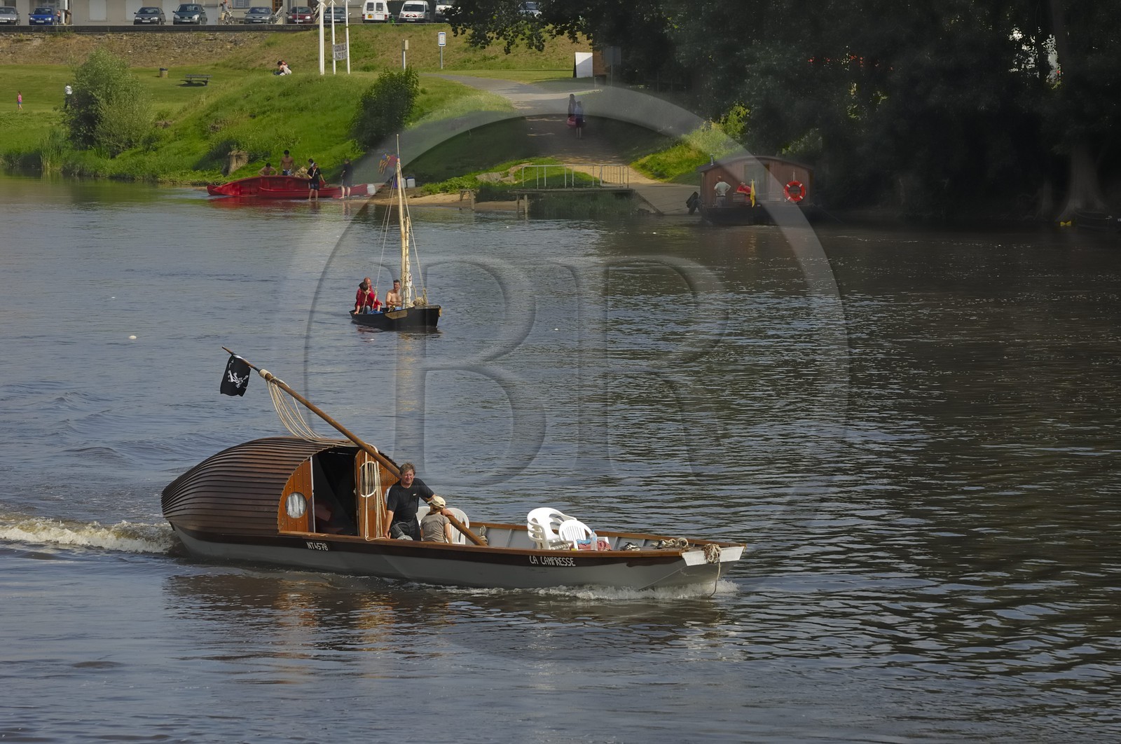 France, Indre et Loire (37), Vallée de la Loire classée Patrimoine Mondial de l'UNESCO, Chinon, La Vienne