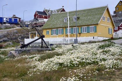 Groenland, cote ouest, Uummannaq, le musée local dans l'ancien hopital de la ville