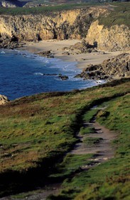France, Finistère (29), sentier à la Pointe de Corsen